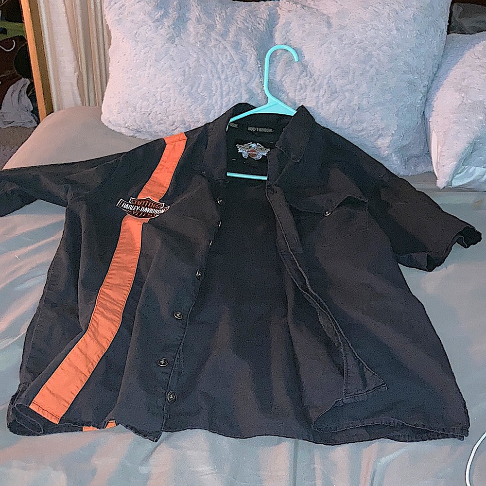 Harley Davidson button up shirt